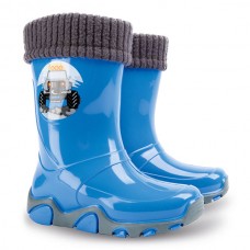 от 19 Euro. Размери 22до29 номер, WATERPROOF, ВОДО-УСТОЙЧИВИ, DEMAR Бебешки и Детски LUX гумени ботуши с Подвижна Топла Подплата.  DEMAR 0402-0403-A, Светло Син